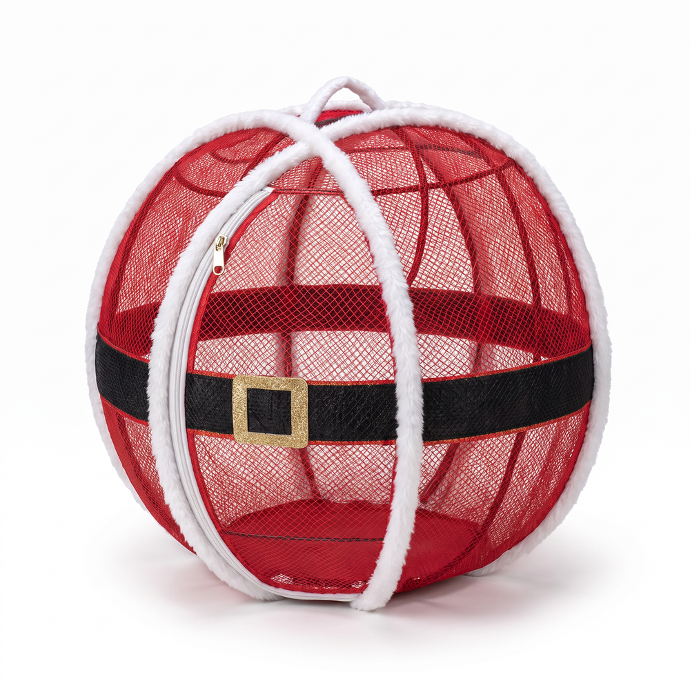 Santa's Belly Christmas cat ball