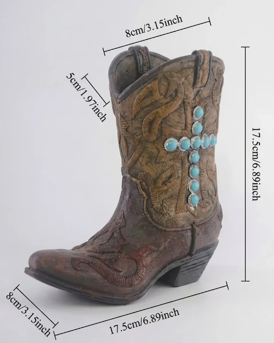 Country Boot Vases