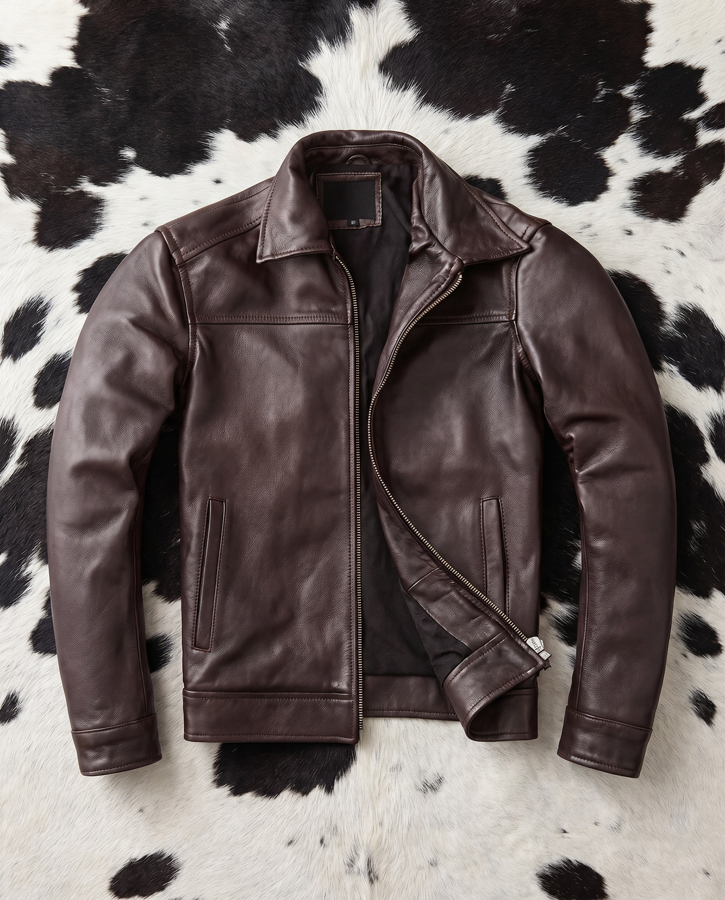 Brown Cow Leather Jacket