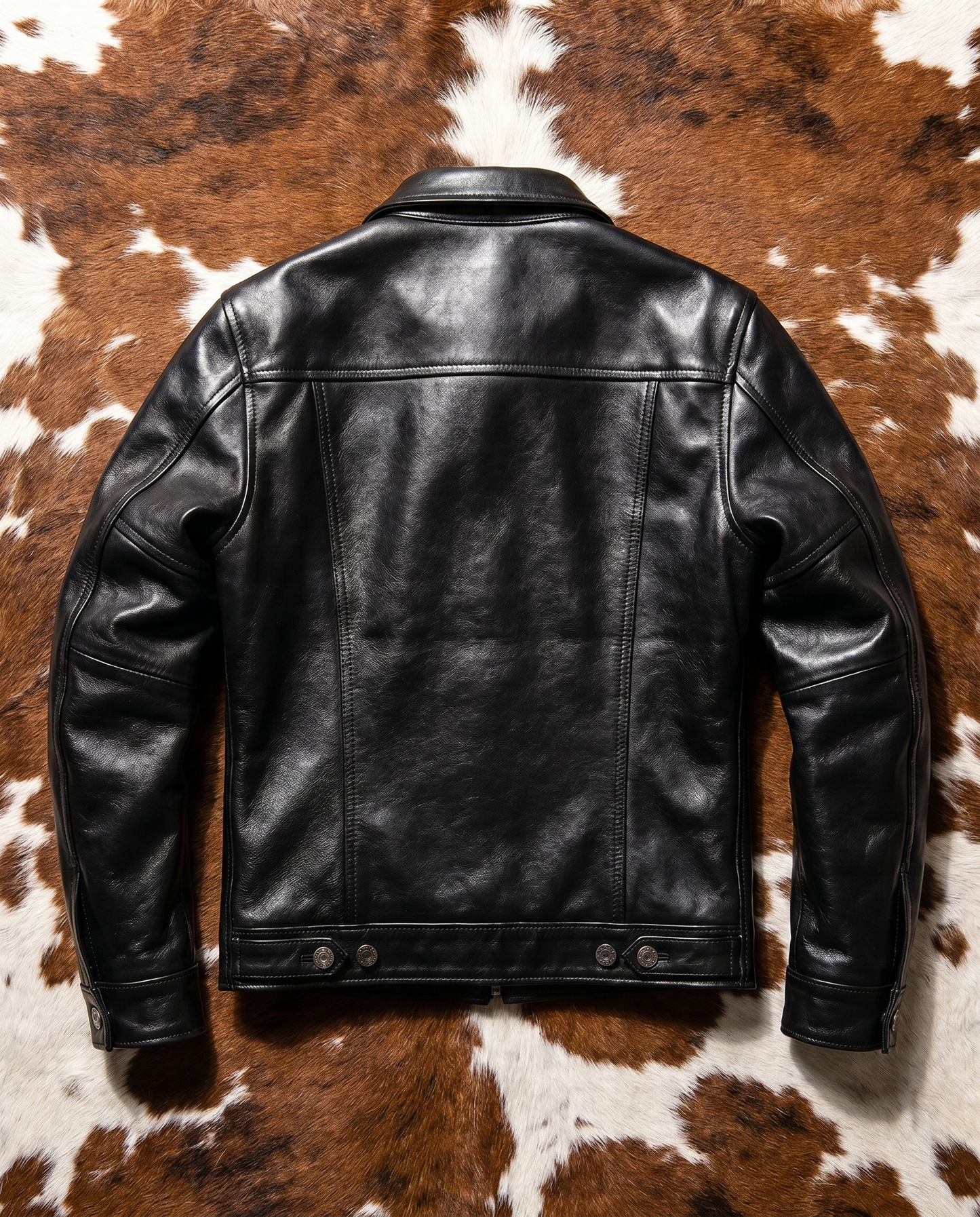 Black Cow Leather Jacket