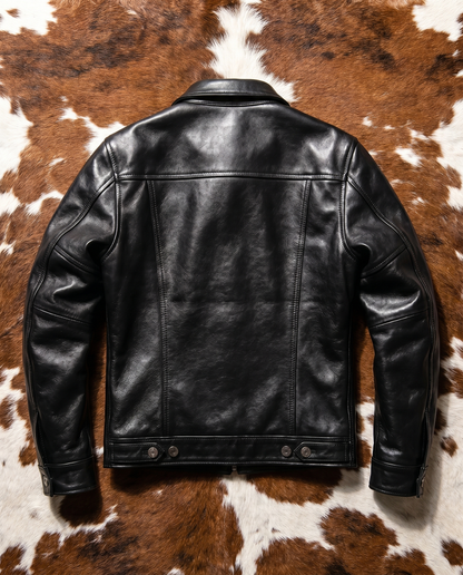 Black Cow Leather Jacket
