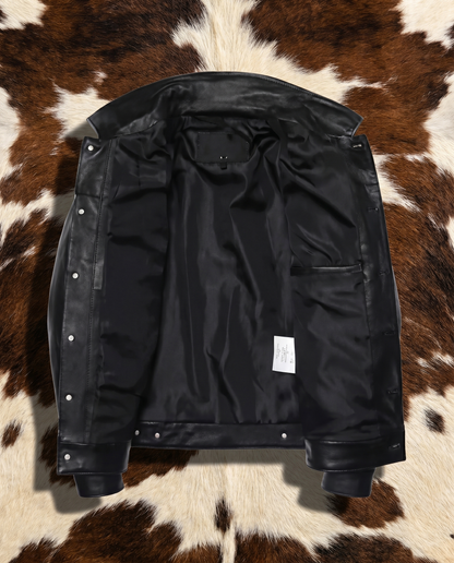 Black Cow Leather Jacket