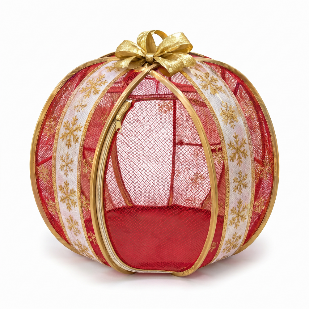 Present Christmas cat ball